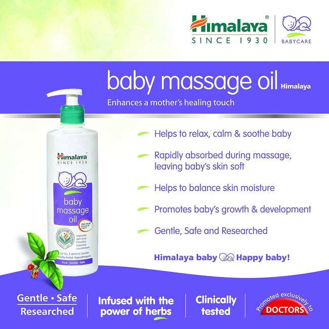Himalaya Baby Massage Oil & Himalaya Baby Hair Oil Combo Main Image