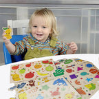 Webby Wooden Educational Puzzle for Preschool Kids- Set of 6