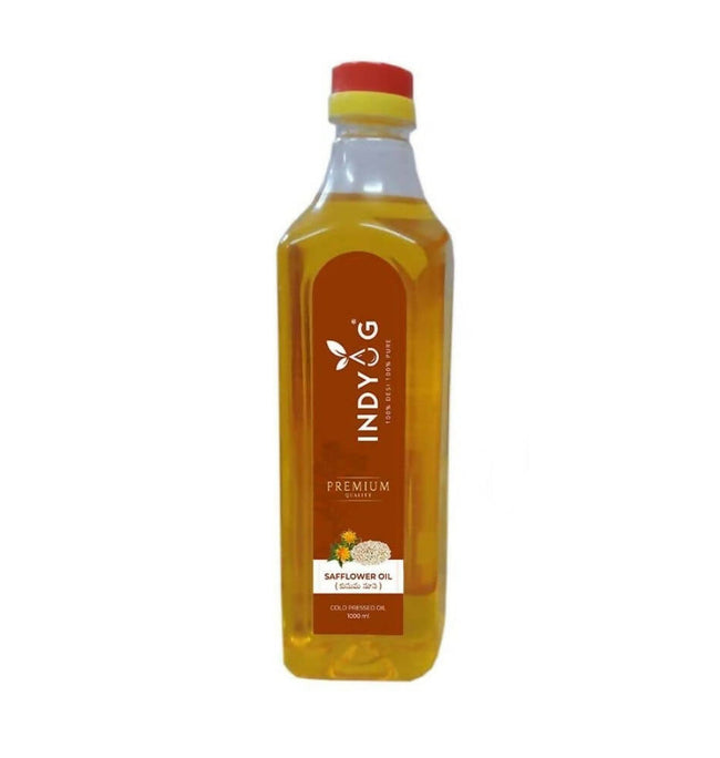 Indyug Cold Pressed Safflower Oil Hover Image
