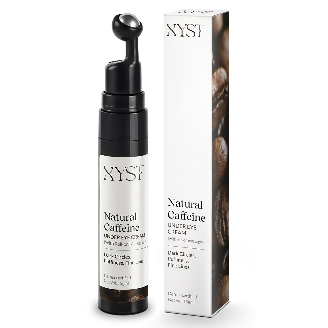 Xyst Natural Caffeine Under Eye Roll-On For Dark Circle