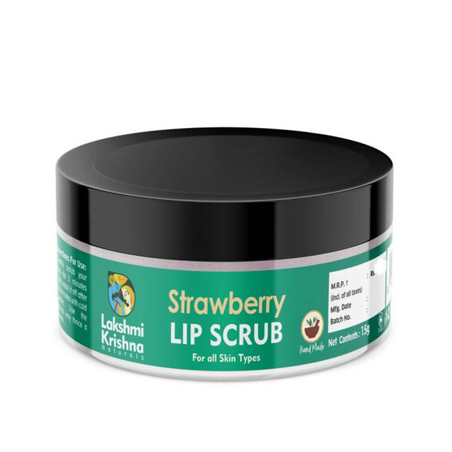 Lakshmi Krishna Naturals Strawberry Lip Scrub Hover Image