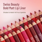 Swiss Beauty Bold Matt Lip Liner Pencil- 12 Dark Chocolate
