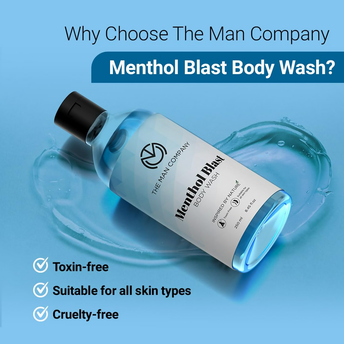 The Man Company Menthol Blast Perfumed Body Wash