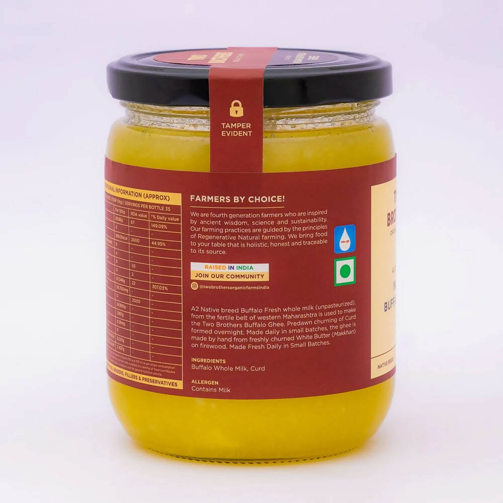 Two Brothers Organic Farms Indian Buffalo Ghee - Curd-Churned Bilona Ghee