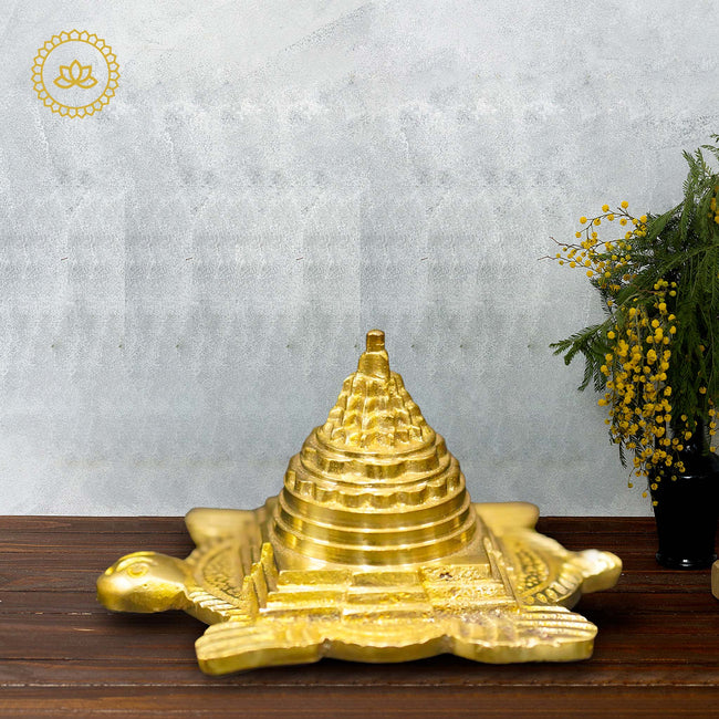 Sri Yantra on Tortoise for Vastu - Harness Positive Energy and Balance in Your Space Hover Image