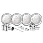Stainless Steel Glory Dinner Set, 16-Pieces
