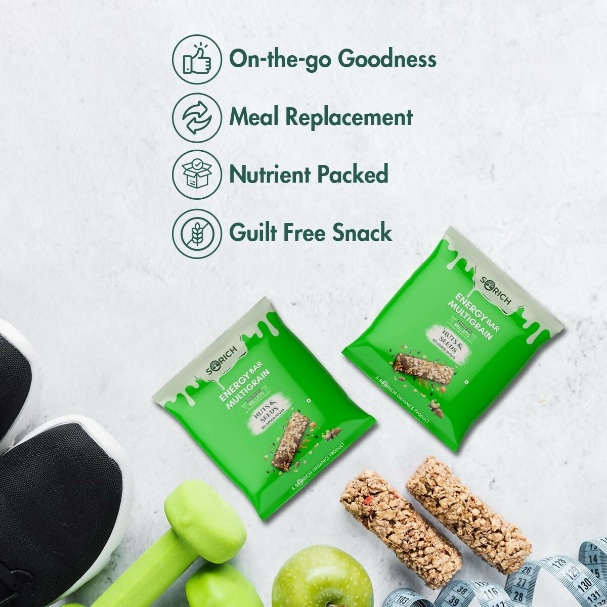Sorich Organics Multigrain Energy Mini Bars Nut & Seeds
