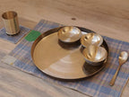 De Kulture Works Pure Ayurveda Kansa Bronze Golden Dinner Thali Set