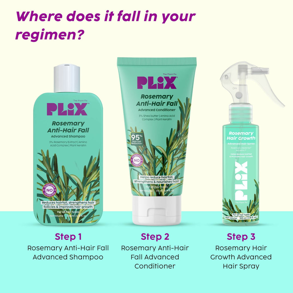 PLIX The Plant Fix Rosemary Hair Growth Advanced Hair Spray For Fuller, Thicker Hair