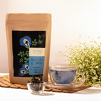 Tea Trunk Blue Pea Flowers Natural Anti-Oxidant Butterfly Pea Flower Tisane Green Tea