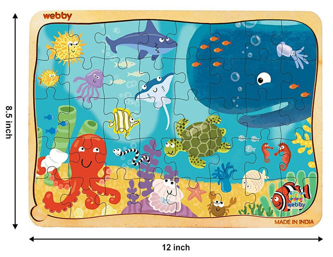 Webby Underwater Animals Jigsaw Puzzle - 40 Pcs Main Image