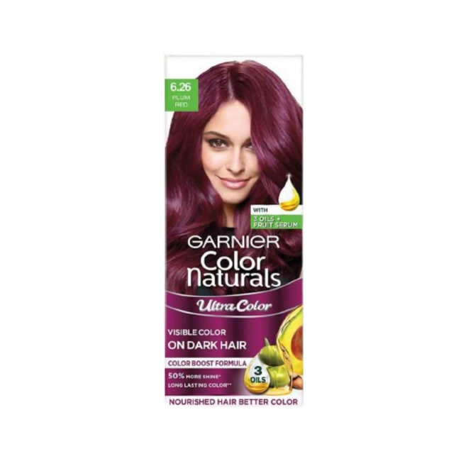 Garnier Color Naturals Ultra Hair Color - 6.26 Plum Red Hover Image