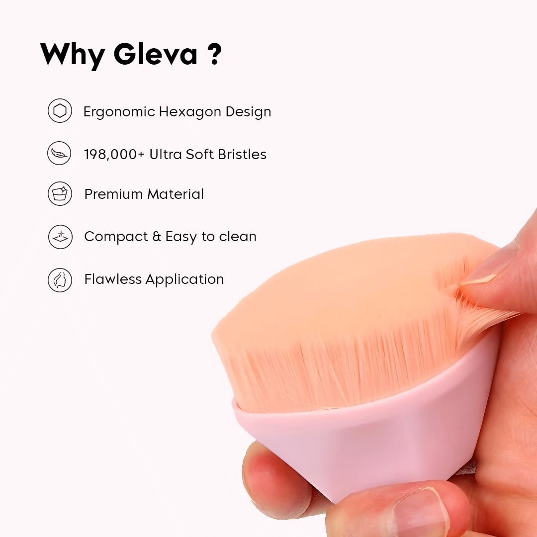 Gleva Foundation Makeup Brush Pink