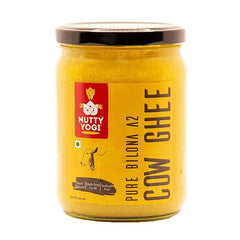 Nutty Yogi Pure Bilona A2 Cow Ghee | 100% Pure and Premium | Cultured Desi Cow Ghee From A2 Milk