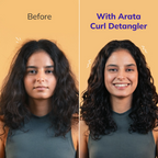 Arata Curl Hair Detangler With Hyaluronic Acid, Niacinamide - Detangles & Strengthens Curls