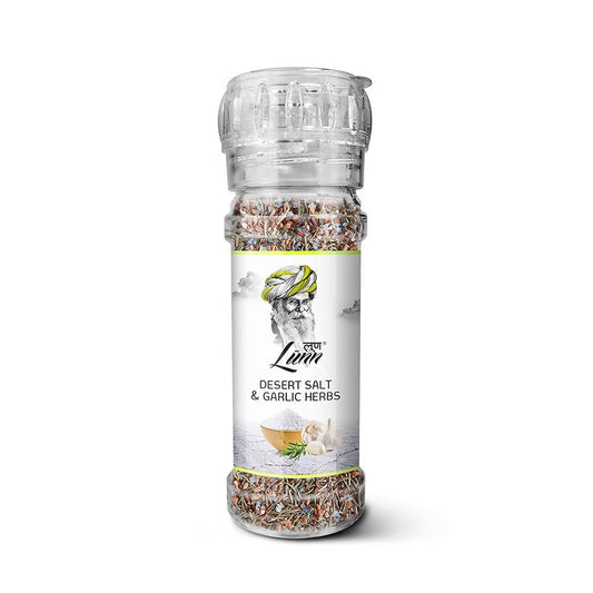 Lunn Desert Salt & Garlic Herbs with Grinder