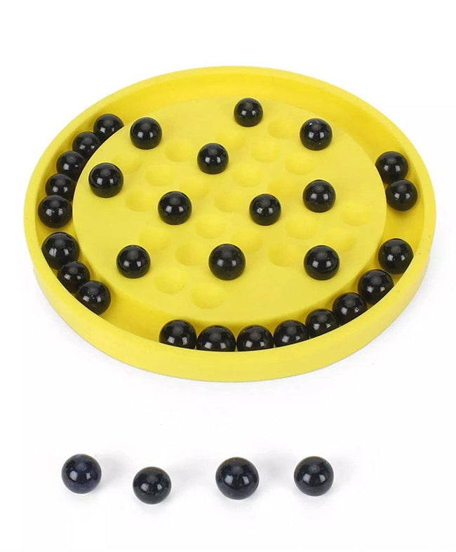 TOYZTREND Mind Challenging and Brain Development Brainvita Mini for Kids with 33 Glass Marbles Hover Image