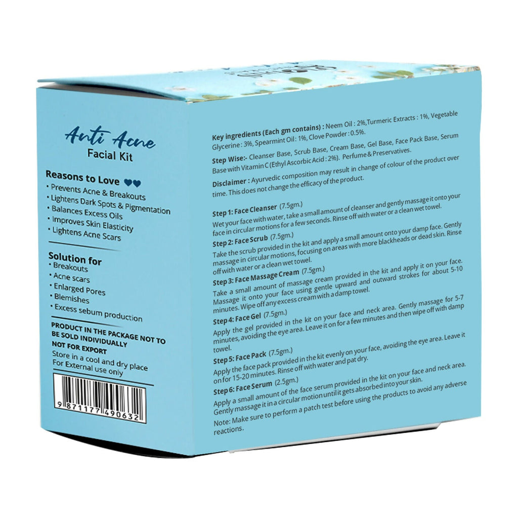 Globus Naturals Anti Acne 6 Step Facial Kit