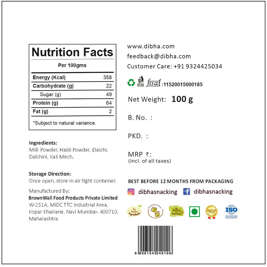 Dibha Nanima Ke Nuskhe Golden Milk Powder