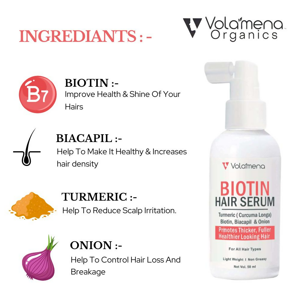 Volamena Biotin Hair Serum Promotes Thicker
