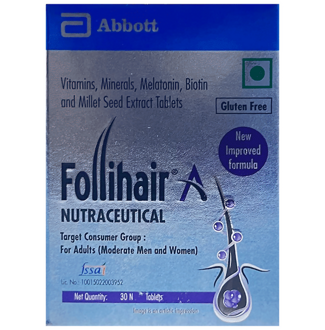 Follihair A Tablets Gluten Free Main Image