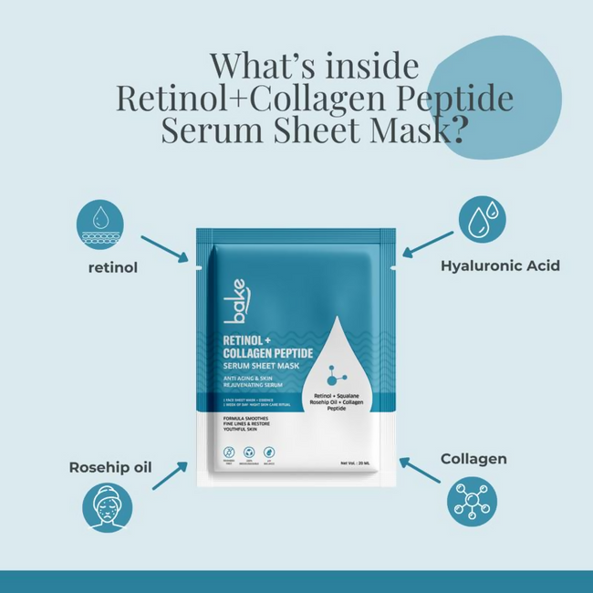 Bake Retinol + Collagen Peptide Sheet Mask Main Image