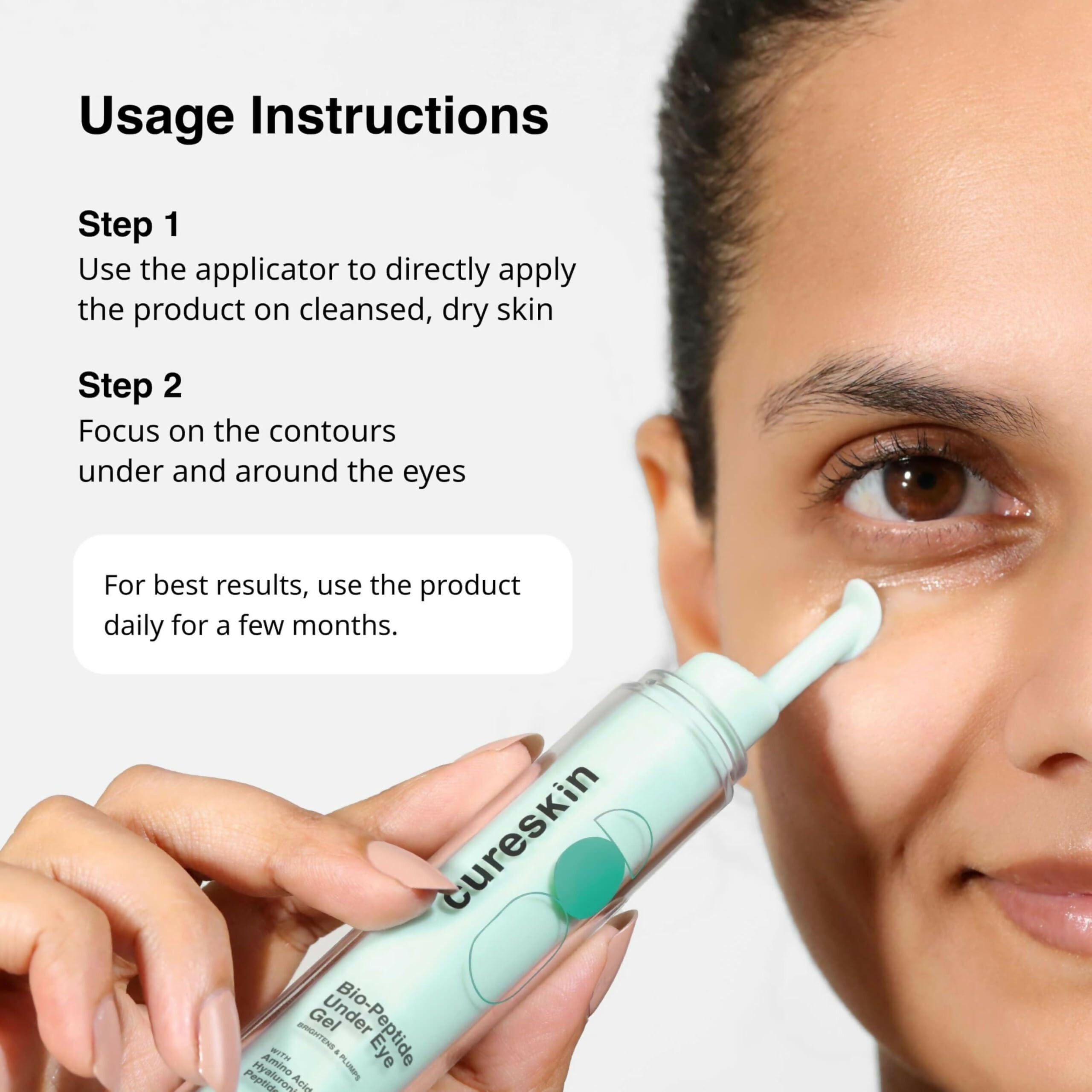 Cureskin Bio-Peptide Under Eye Cream for Dark Circles