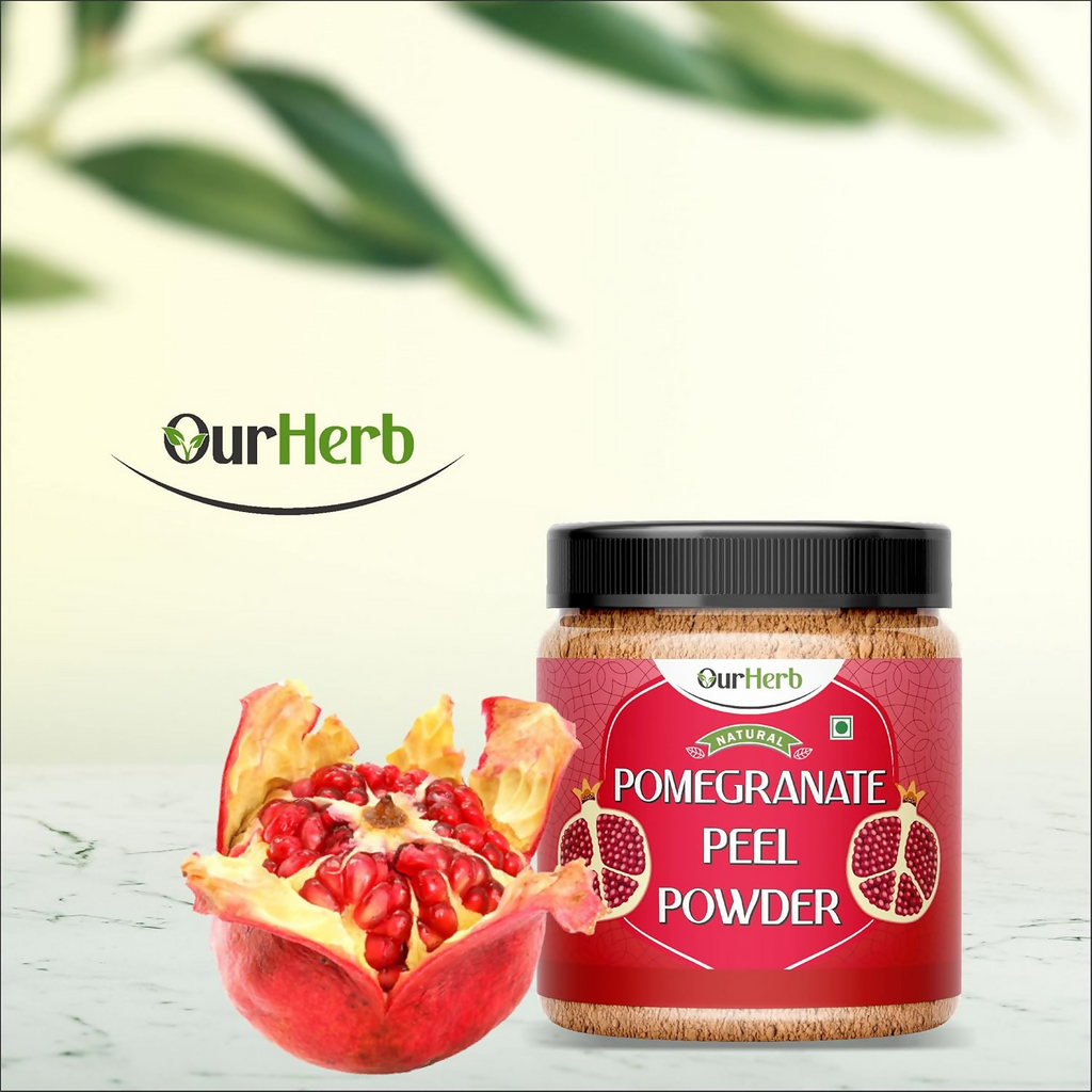 OurHerb Natural & Organic Pomegranate Peel Powder For Skin Care & Hair Care