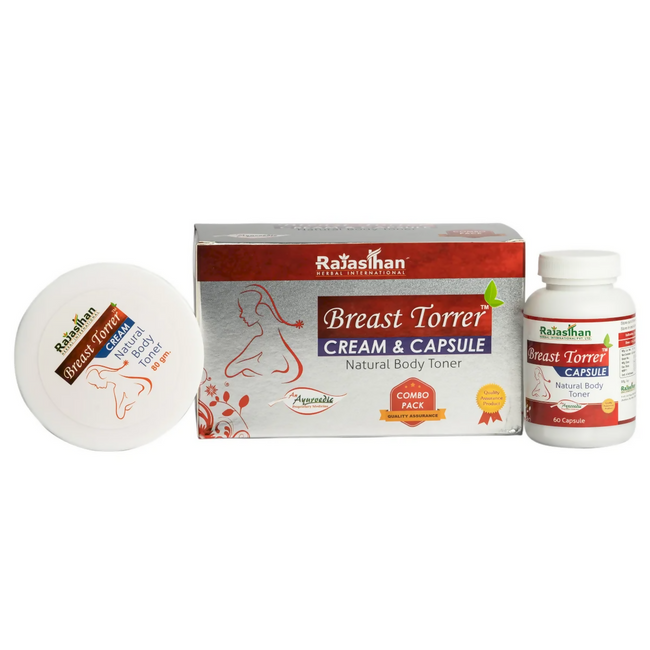 Rajasthan Herbals Breast Torrer Enlargement Cream & Capsules Combo Hover Image