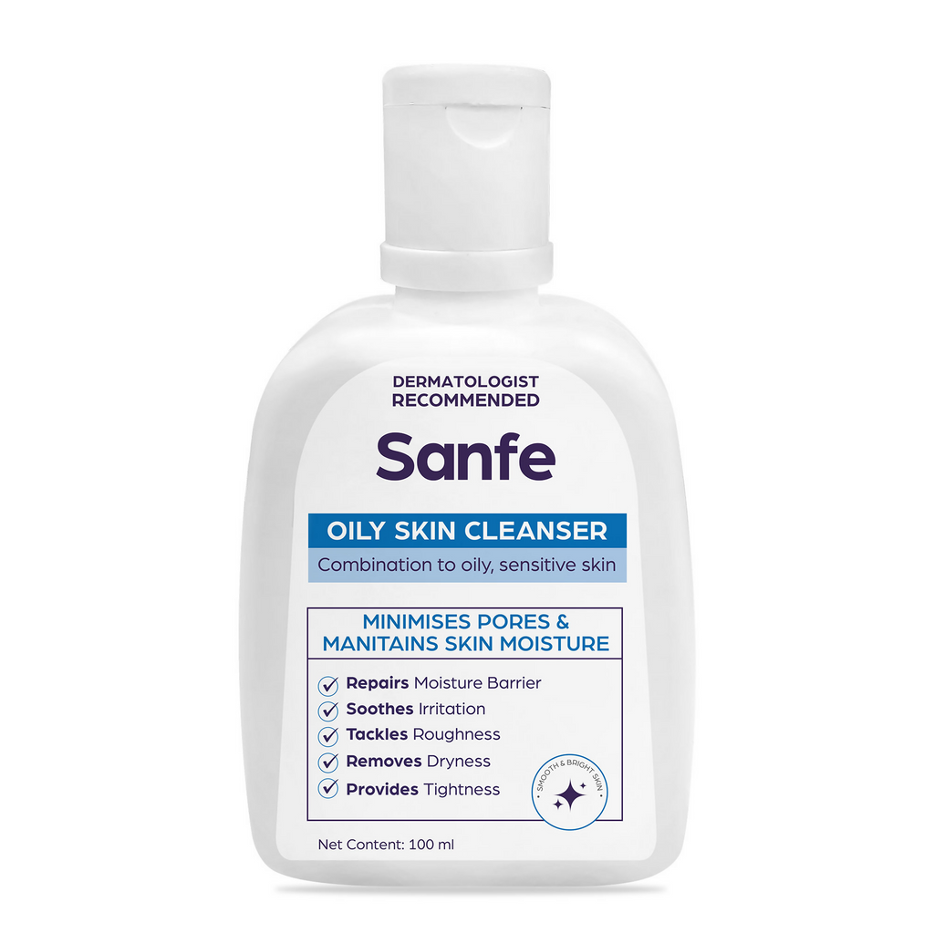 Sanfe Oily Skin Cleanser Minimises Pores & Maintains Skin Moisture cetaphil skin repair Face Wash