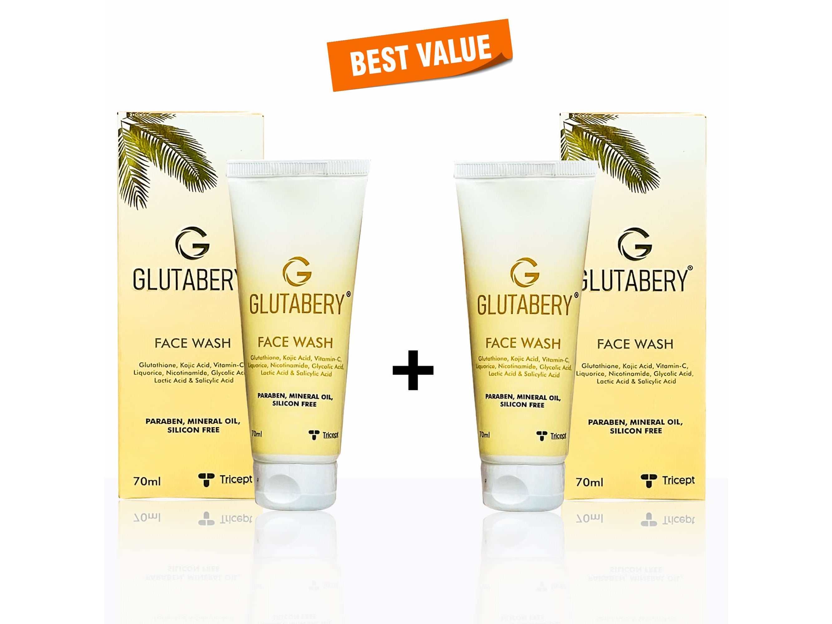 Tricept Glutabery Face Wash