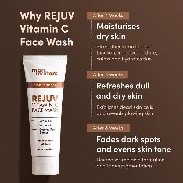 Man Matters Rejuv Vitamin C Face Wash for Men, Paraben & SLS Free Main Image