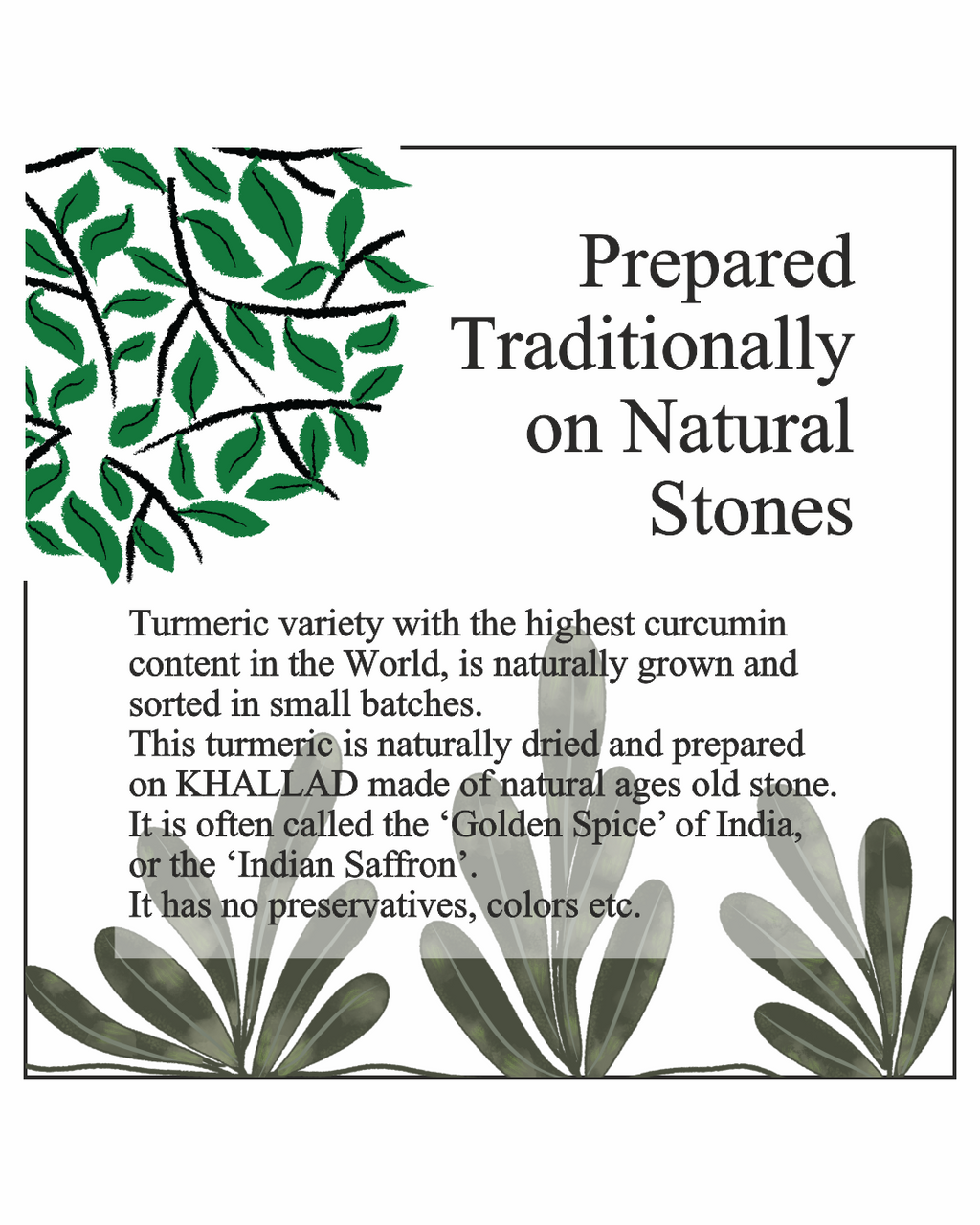 Asavi Stonemade Lakadong Turmeric Powder