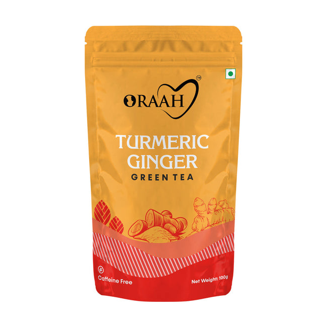 Oraah Turmeric Ginger Green Tea Hover Image