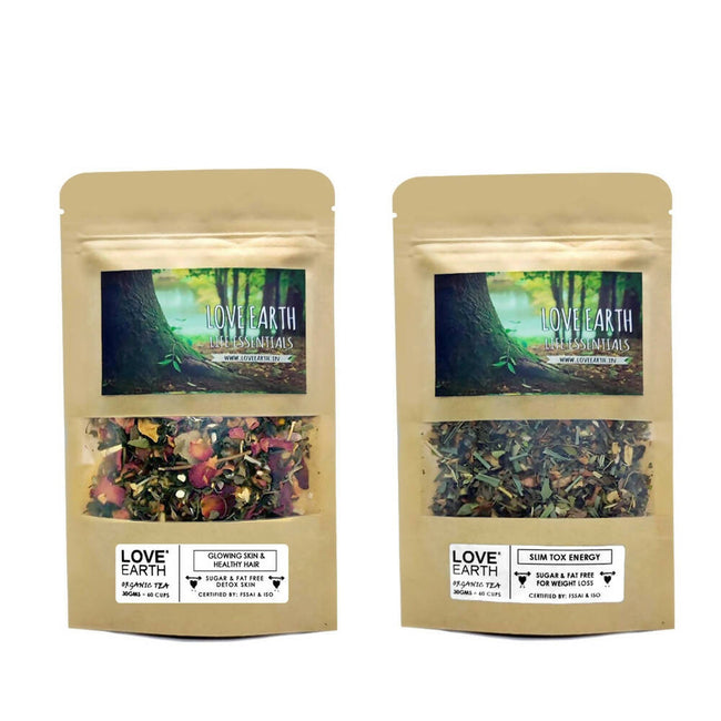 Love Earth 60 Days Tea-Tox Combo Hover Image