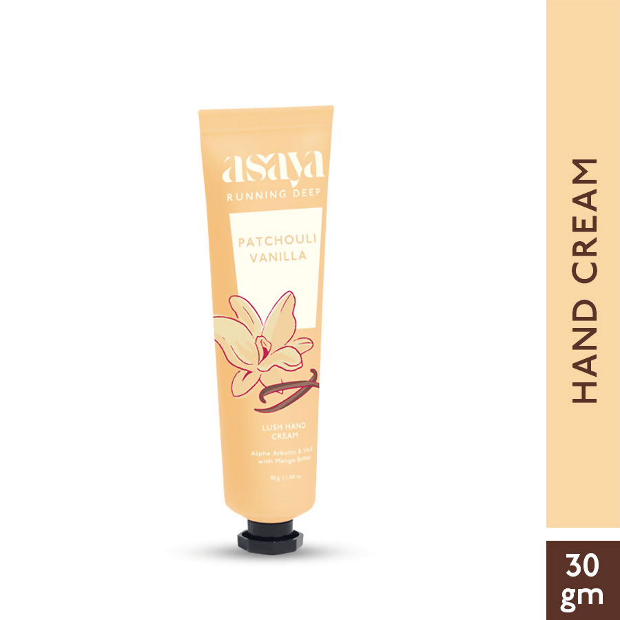 Asaya Patchouli Vanilla Hand Cream Softens Dry, Rough Hands For Men & Women