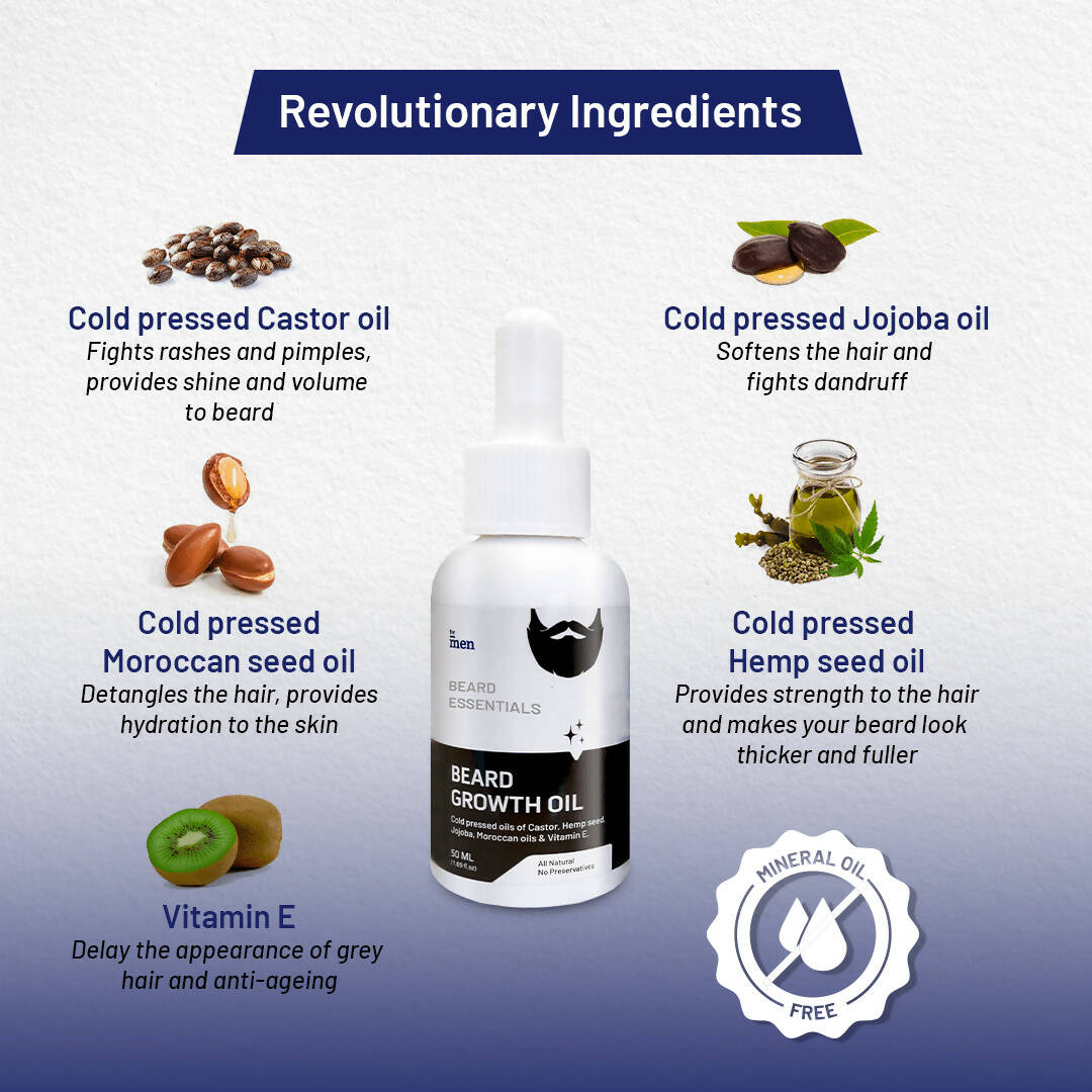 ForMen Beard Growth Oil with Anti-Itch and Anti-Dandruff