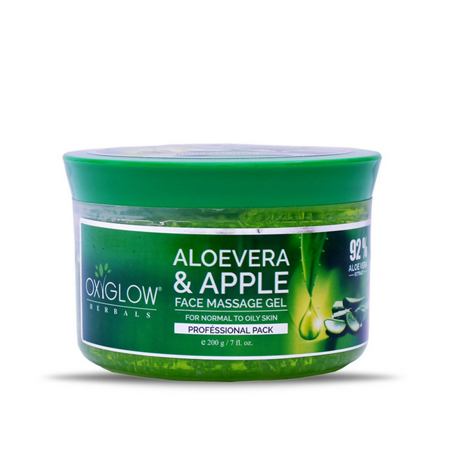 Oxyglow Herbals Aloevera Apple Face Massage Gel Main Image