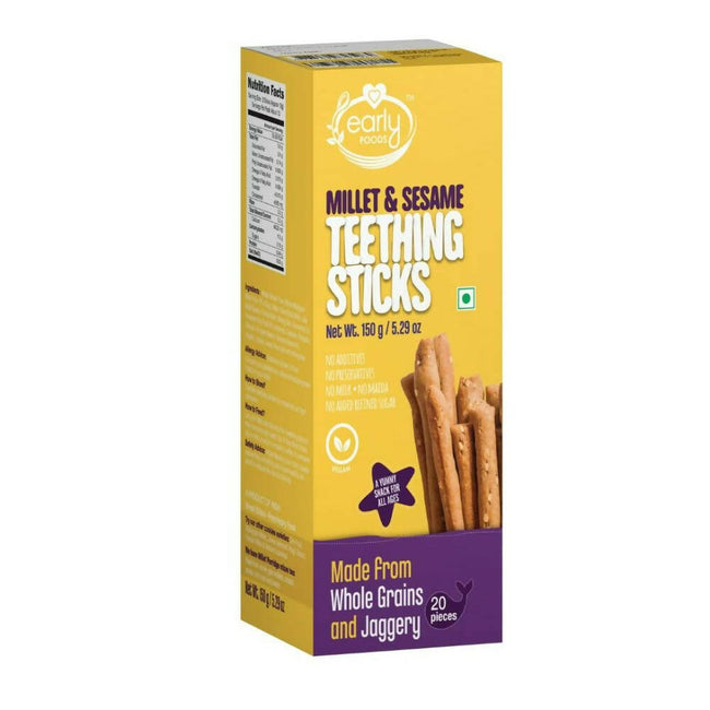 Early Foods Millet & Sesame Teething Sticks Hover Image