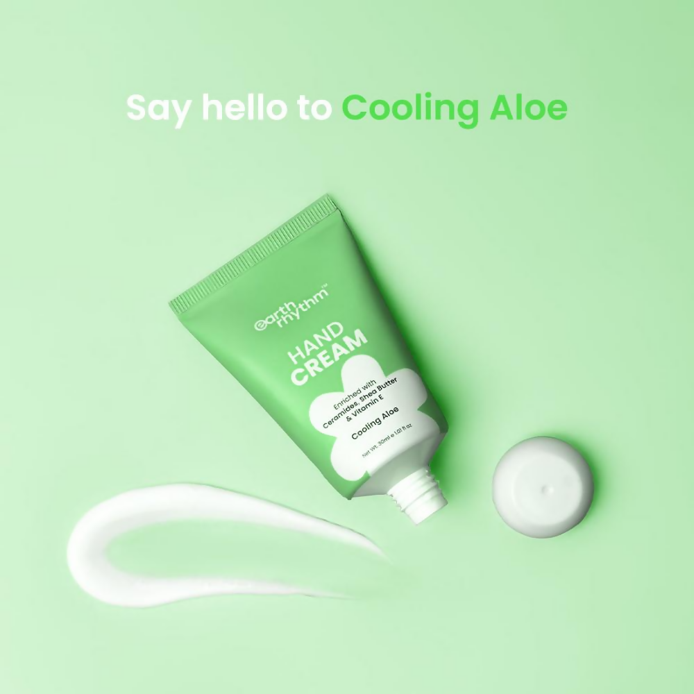 Earth Rhythm Cooling Aloe Hand Cream Enriched with Ceramide