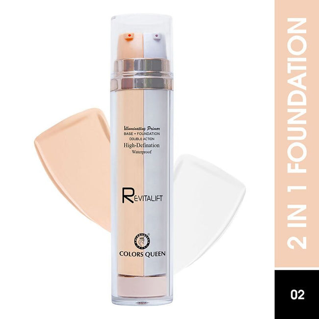 Colors Queen Revitalift Illuminating Primer Base + Foundation - 02 Fair Main Image