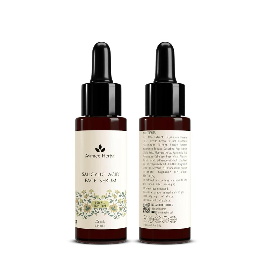 Avimee Herbal Salicylic Acid Face Serum For Acne, Blackheads & Open Pores