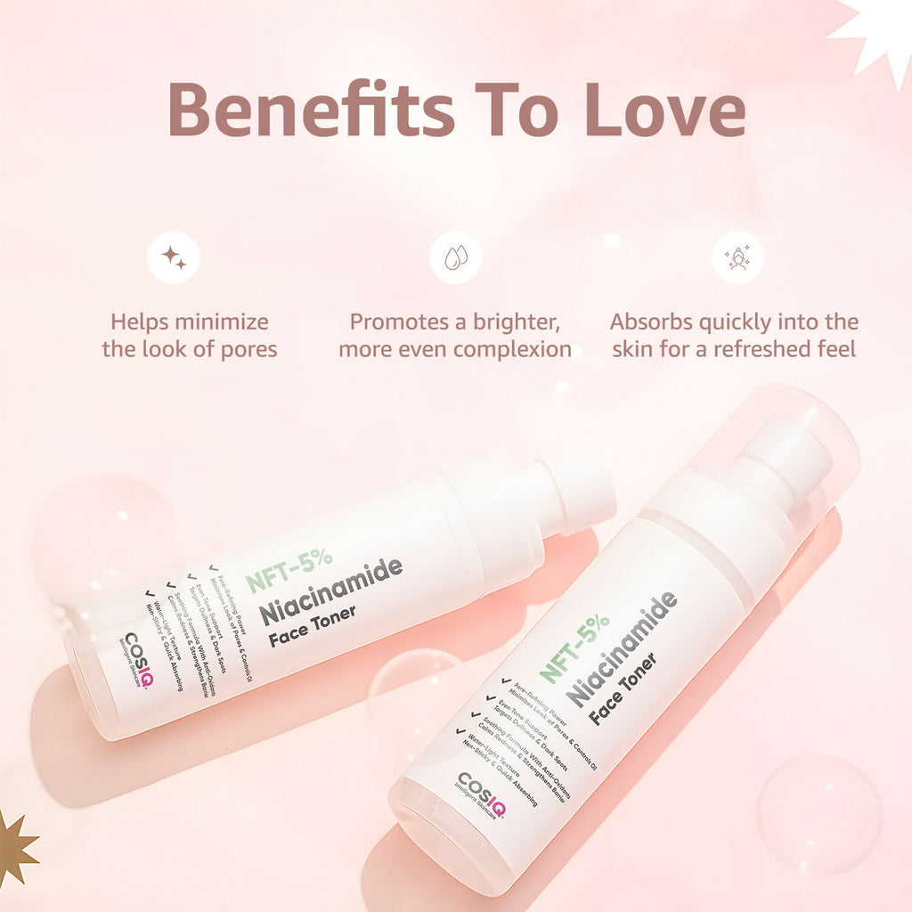 Cos-IQ 5% Niacinamide Face Toner for Oily Acne Prone Dry Combination Skin