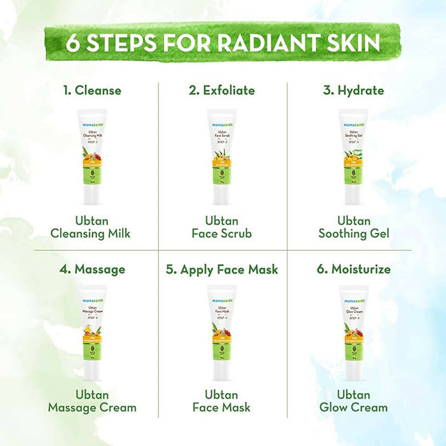 Mamaearth Ubtan Facial Kit with Turmeric & Saffron for Glowing Skin Main Image