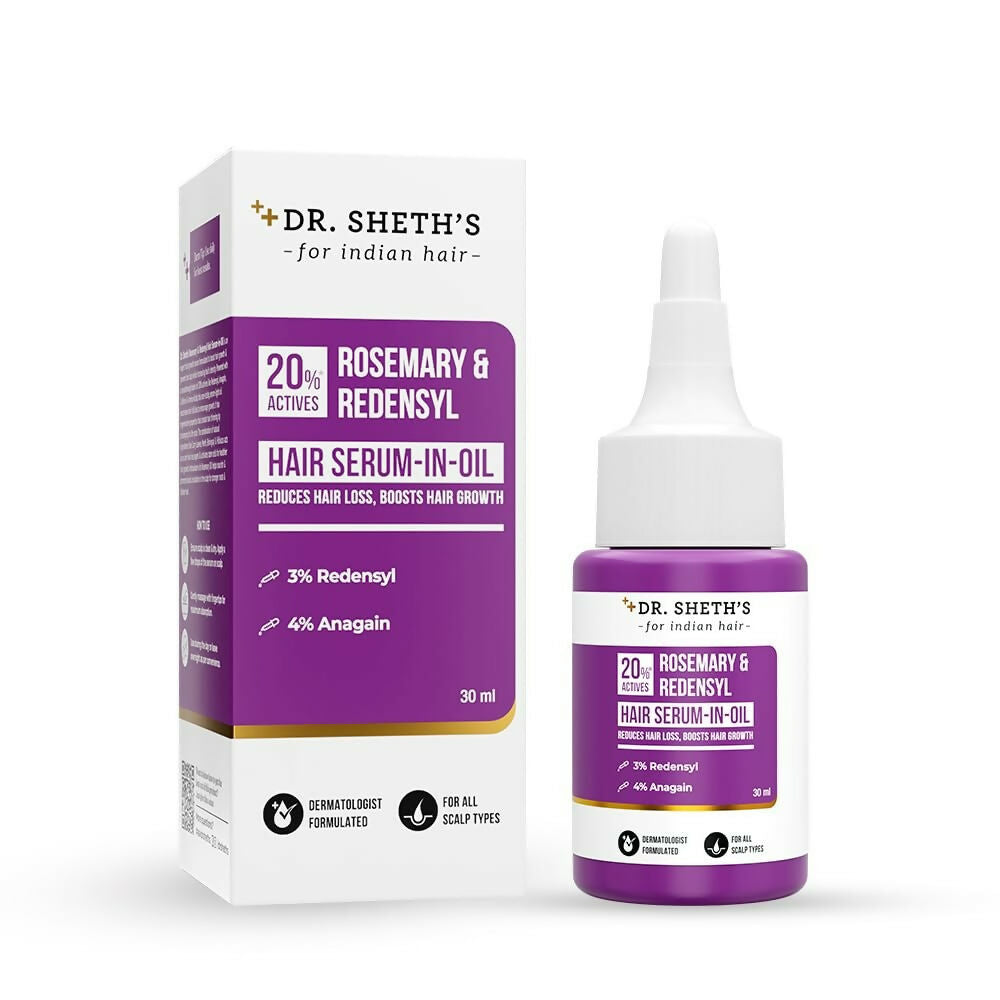 Dr. Sheth’s Rosemary & Redensyl Hair Serum-in-Oil for Hair Growth & Reduce Hair Fall