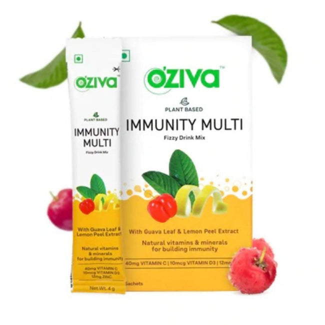OZiva Plant Based Immunity Multivitamins Fizzy Drink Mix Hover Image