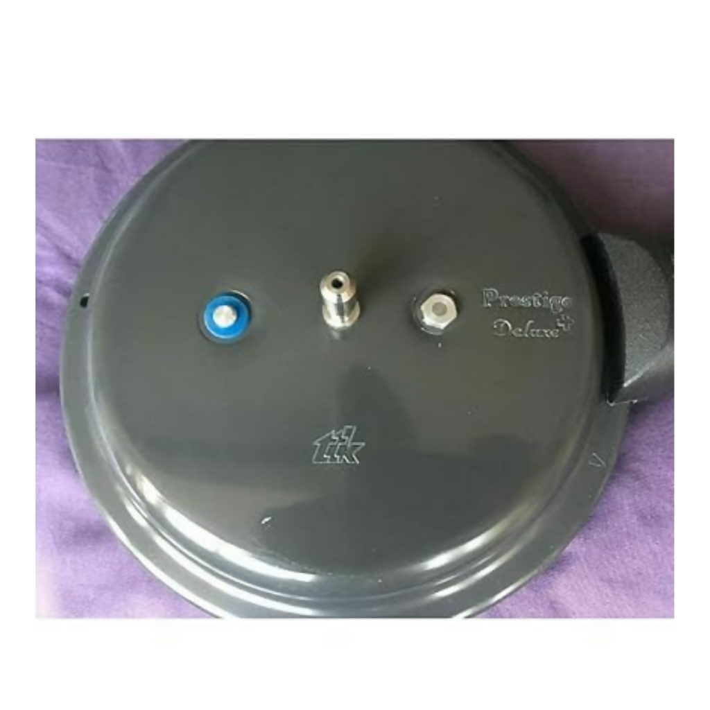 Cooker Visual Pressure Indicator Deluxe Stainless Steel & Alpha Pressure Cooker (Red Visual Pressure Indicator)