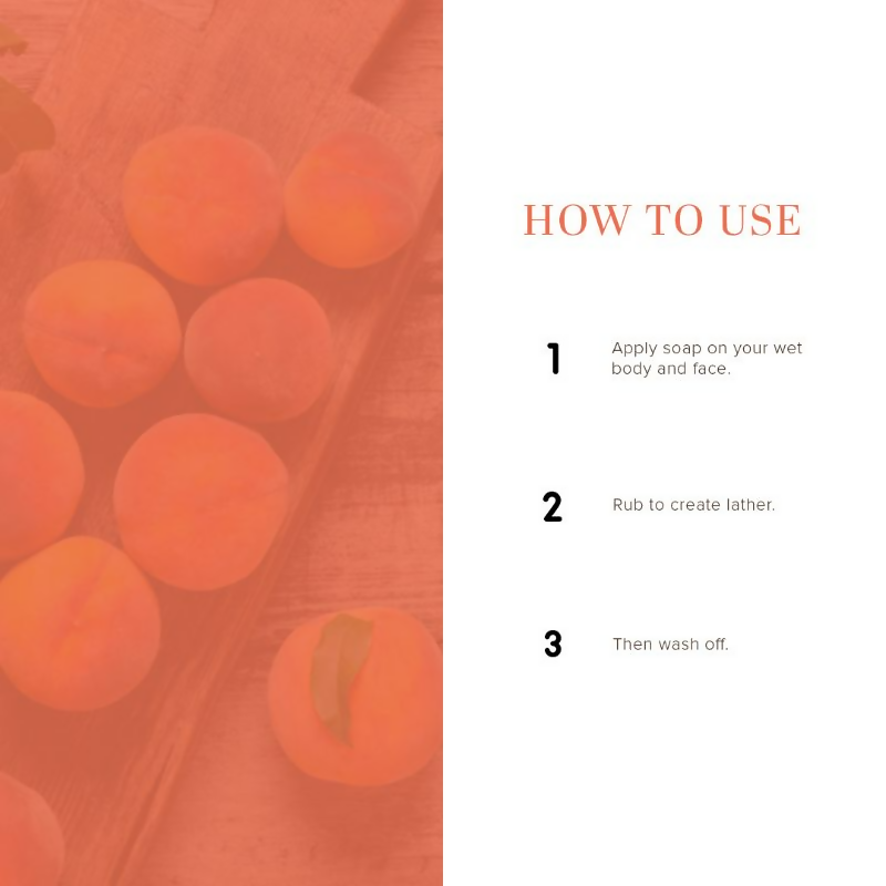 Khadi Natural Peach Handmade Soap