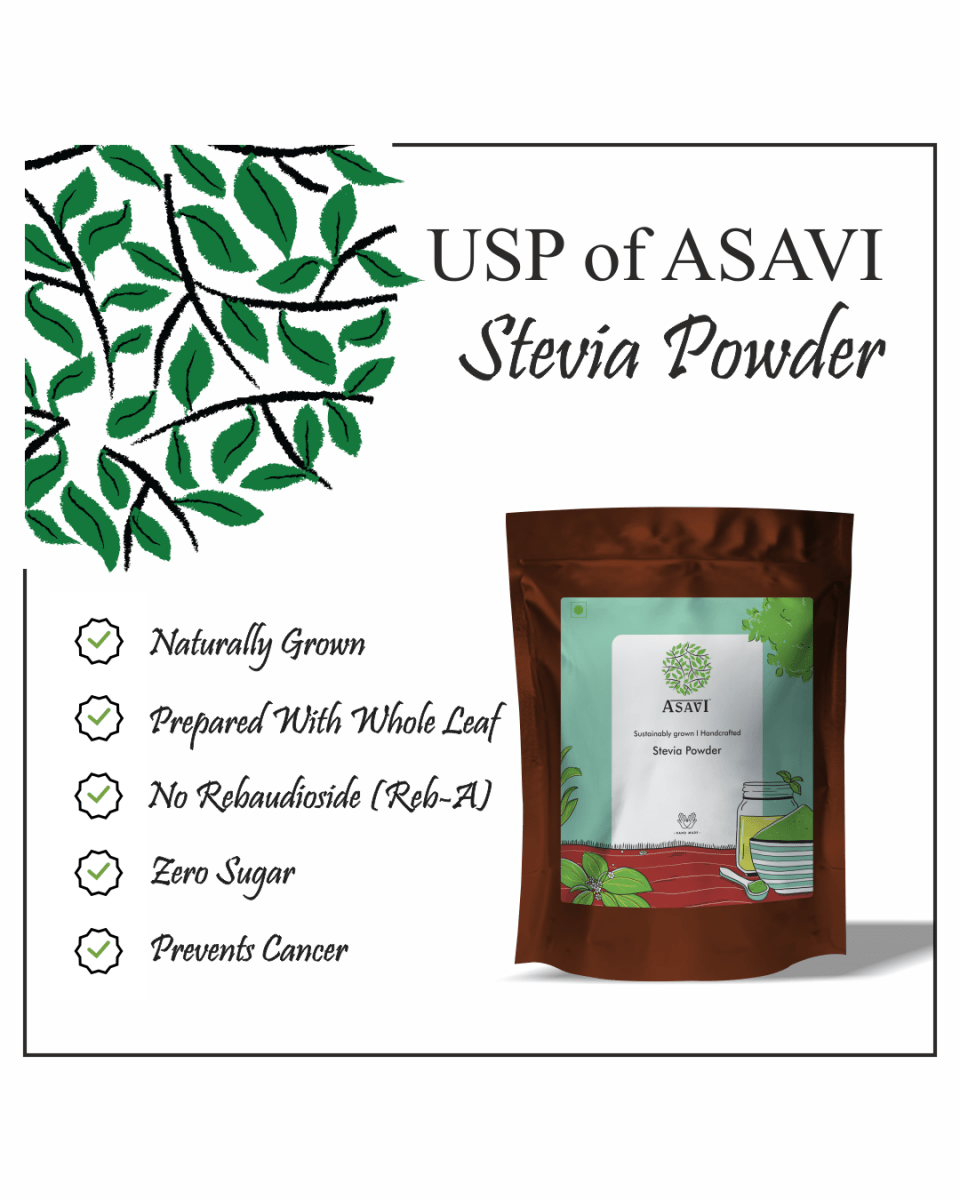 Asavi Natural Stevia Powder