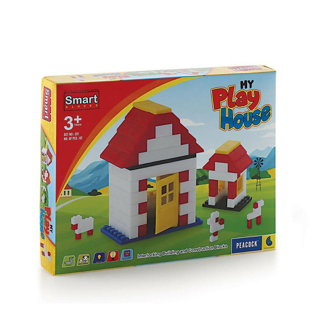 Peacock My Playhouse Learning & Educational Building Interlocking Blocks Set For Kids Hover Image